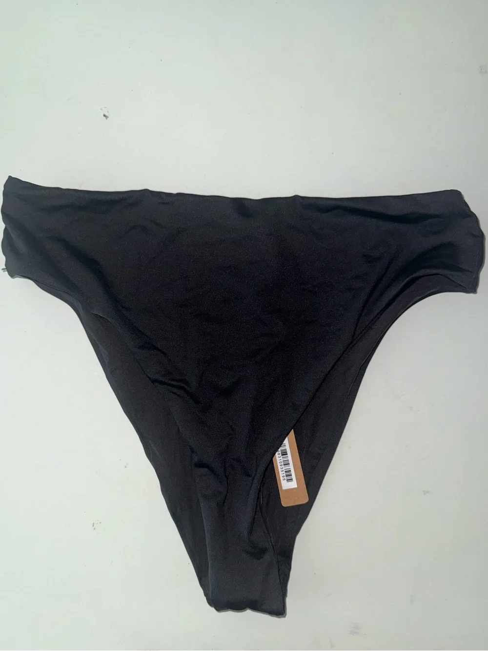 Skims Signature Swim Mid Waist Bottoms Onyx Medium